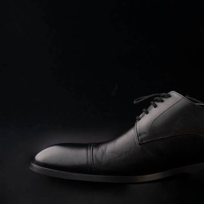 Black Noir Derby men's lace-up formal shoe