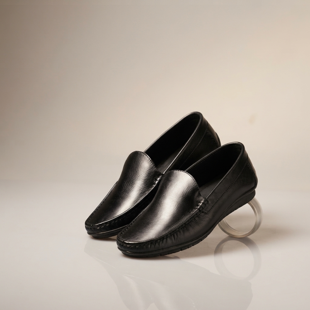 Black Doha Classic men's loafers